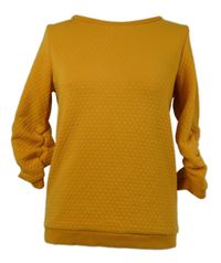 Dámska okrová vzorovaná mikina Tom Tailor