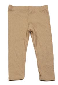 Hnedé rebrované tepláky Baby