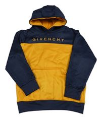 Tmavomodro-oranžová mikina s kapucí Givenchy