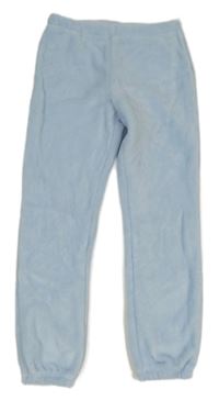 Svetlomodré chlpaté pyžamové nohavice H&M