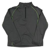 Sivá funkčná športová mikina so stojačikom Crane