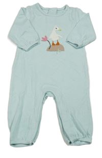 Světlemodrý úpletový overal s kachnou M&S