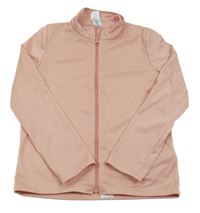 Světlerůžová sportovní propínací mikina Decathlon