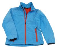 Modrá softshellová bunda 