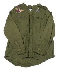 Khaki halenka s kytičkami Cherokee