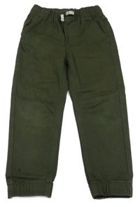 Tmavozelené teplákové cuff rifle Cool club