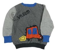 Sivý sveter s autom Next