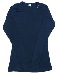 Tmavomodré funkční spodní triko 
