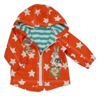 Červená šusťáková jarní bunda s kapucí - Looney tunes