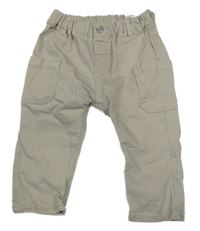 Béžové ľahké rifle s vreckami H&M