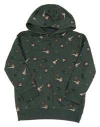 Tmavosivá mikina s tigrami a kapucňou Topolino