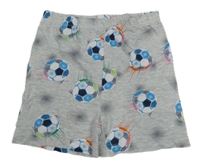 Sivé bavlnené kraťasy s loptami Primark