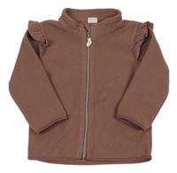 Starorůžová fleecová propínací mikina H&M