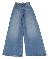 Modré wide leg rifle H&M