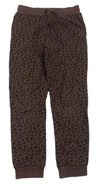 Hnědo-černé vzorované tepláky H&M