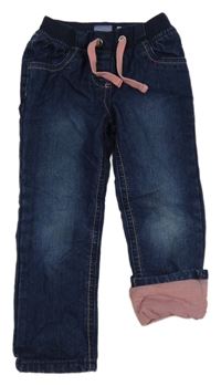 Tmavomodré podšité rifle Lupilu 