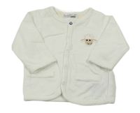 Biela prepínaci mikina s ovečkou Ergee