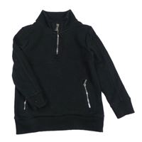 Čierna vzorovaná mikina F&F