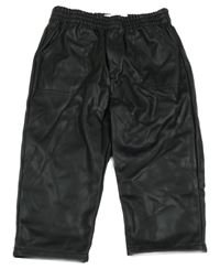 Čierne koženkové nohavice Zara