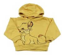 Žltá oversize mikina so Simbou a kapucňou Primark