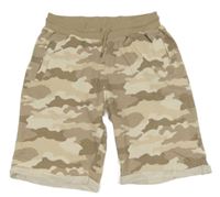 Béžové vzorované teplákové kraťasy Y.F.K. 