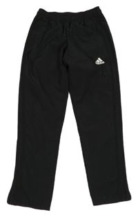 Čierne šušťákové funkčné športové nohavice Adidas