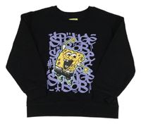 Čierna mikina so Spongebobem Nickelodeon
