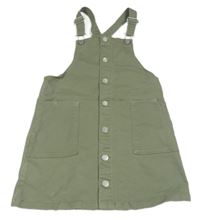 Khaki riflové propínací šaty H&M