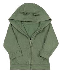 Khaki prepínaci mikina s kapucňou s uškami George