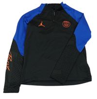Černo-safírové funkční fotbalové mikinotriko Paris Saint-Germain zn. Air Jordan