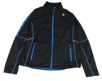 Černo-modrá thermo propínací mikina manguun