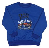 Zafírová mikina s motorkou