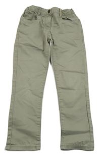 Šedokhaki skinny rifle TAPE 'A L'OEIL