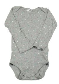 Šedé melírované puntíkaté body POCOPIANO