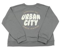 Sivá mikina s nápismi PRIMARK