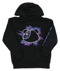 Černá mikina s medvídkem Pudsey a kapucí George