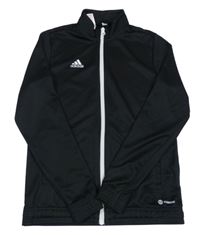 Černá funkční sportovní propínací mikina Adidas