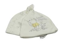 Nové - 2x - Biela čapica s Pú George