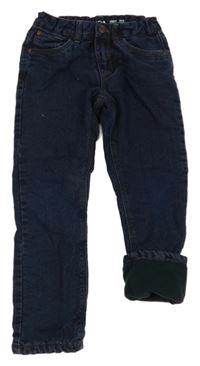 Tmavomodré straight podšité rifle C&A