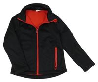 Černá thermo propínací mikina 