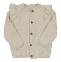 Smotanový prepínaci sveter s volánikmi M&S