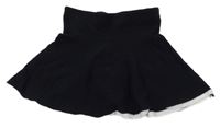 Čierno-biela pletená sukňa H&M