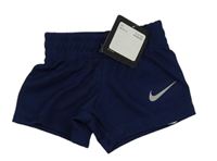 Tmavomodré sportovní kraťasy s logem Nike