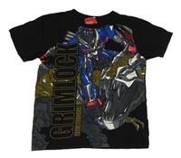 Černé tričko s Transformers