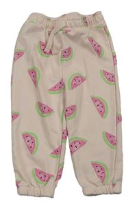 Světlerůžové tepláky s melouny Primark