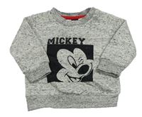 Sivá melírovaná mikina s Mickeym Primark