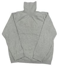 Sivý melírovaný svetrový rolák Primark