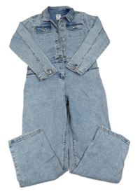 Modrý riflový kalhotový overal Denim Co.