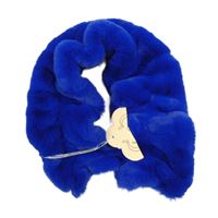 Nové - Safírová kožešinová šála