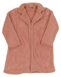 Staroružový chlpatý kabát Shein